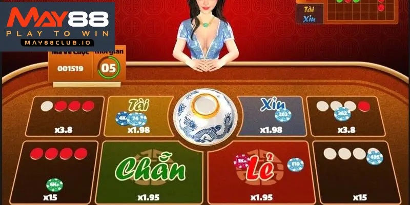 Xóc đĩa MAY88 có giao diện đẹp